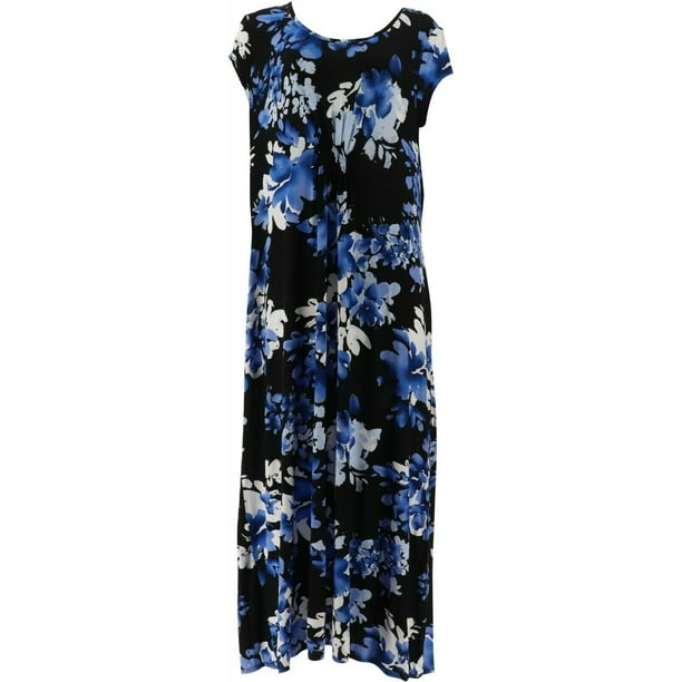 Carole Hochman Bouquet Rayon Spandex 2-Pack Dress Set Berry 1X NEW A302179